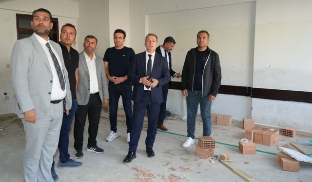 İl Millî Eğitim Müdürü Tosun'dan sahada eğitim yatırımı incelemeleri