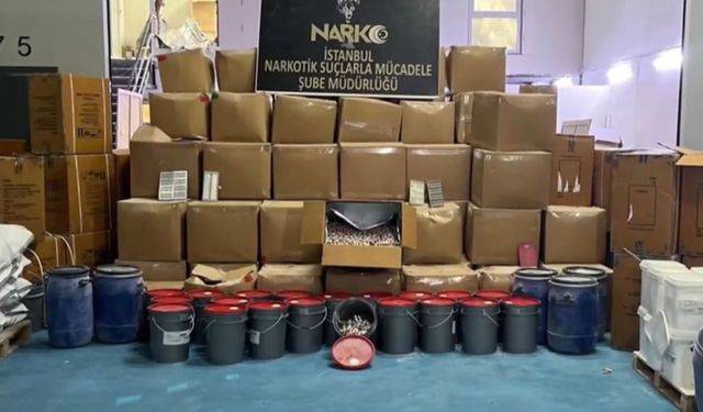 İstanbul'da 4 milyon uyuşturucu hap ele geçirildi - Videolu Haber