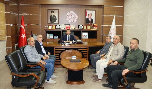 Kahta Gazeteciler ve Yazarlar Cemiyeti'nden Müdür Başli'ya Ziyaret