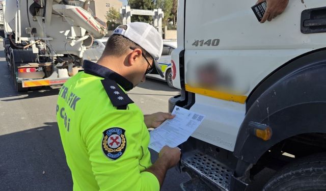 Malatya'da hafriyat kamyonlarına sıkı denetim