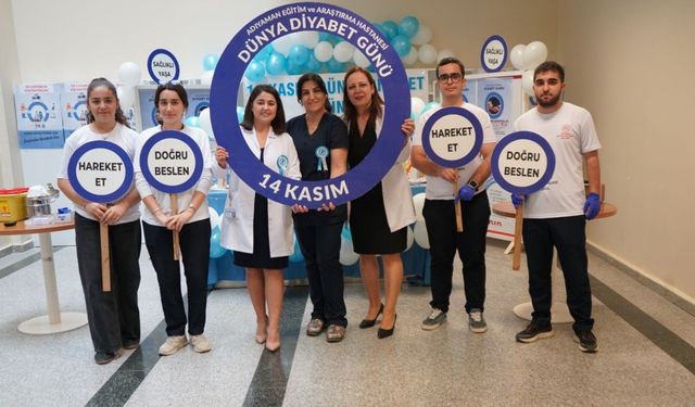14 Kasım Dünya Diyabet Günü'nde Adıyaman'da farkındalık etkinliği düzenlendi
