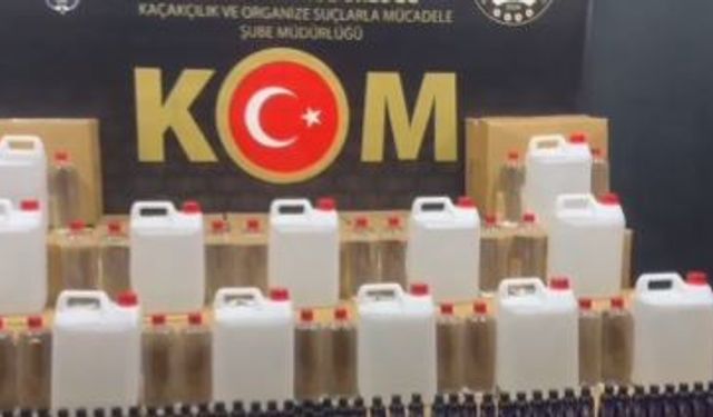 81 ilde sahte ve kaçak alkol operasyonu: 91 bin 384 litre ele geçirildi