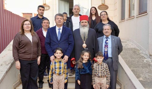 Adıyaman Belediye başkanı Tutdere Noel Bayramı Dolayısıyla Süryani Metropolitliğini Ziyaret Etti
