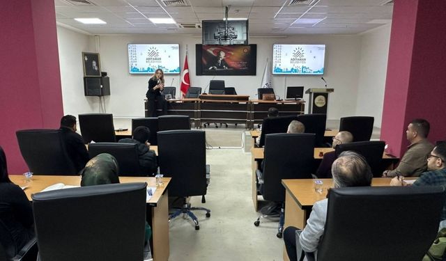 Adıyaman Belediyesi personeline iş hukuku kapsamında hizmet içi eğitimi verildi