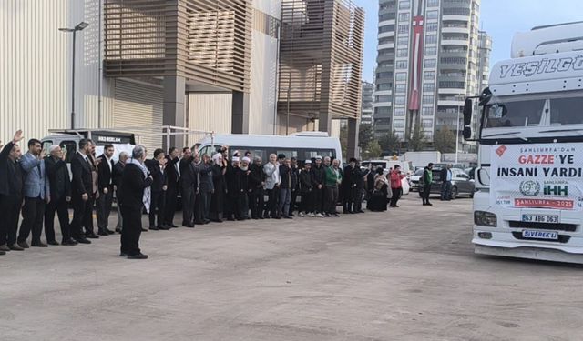Şanlıurfa İHH, Gazze'ye 3'üncü yardım konvoyunu uğurladı - Videolu Haber