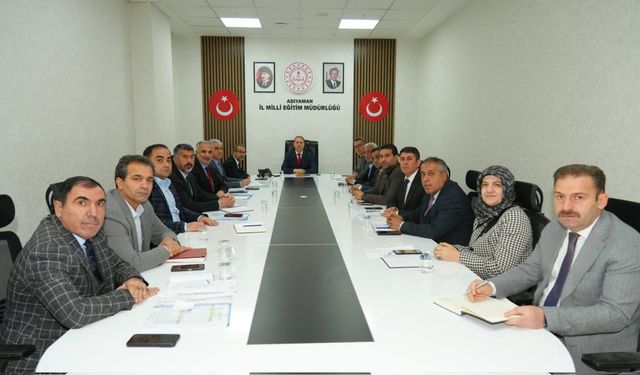 Adıyaman İl Milli Eğitim Müdürlüğünde Haftalık Değerlendirme Toplantısı