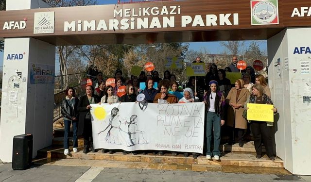 Adıyaman Kadın Platformu'ndan 'Rojava' açıklaması: 'Kadın bedenine yönelik savaşa hayır' - Videolu Haber
