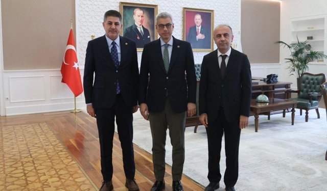 Milletvekili Şan ve Rektör Keleş'ten Sağlık Bakanlığı'na ziyaret