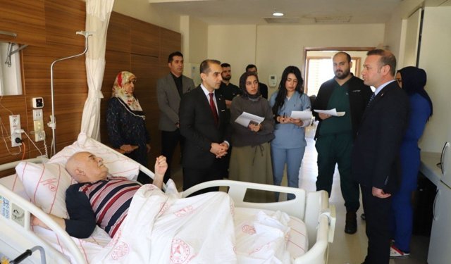 Prof. Dr. Mehmet Şirik, Kahtalı Hamido'yu ziyaret etti