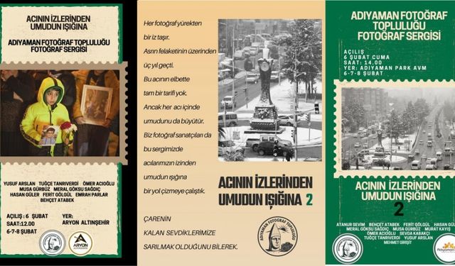 Adıyaman Fotoğraf Topluluğunun çalışmaları 6 Şubat'ta üç ayrı yerde sergilenecek