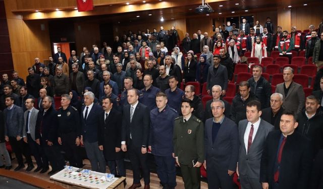 Kahtalı Mıçe Kültür Merkezi'nde deprem şehitleri anıldı