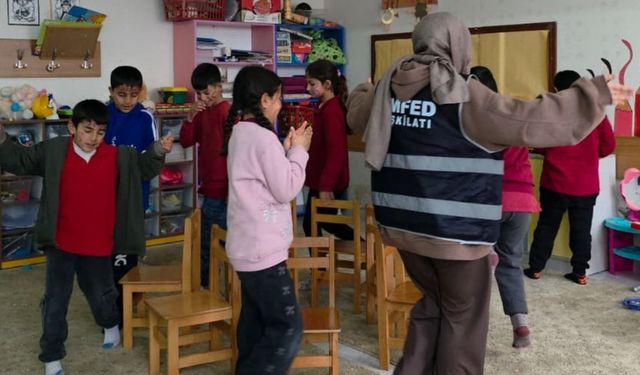 UMFED Kahta Temsilciliği'nden Büyükbağ İlköğretim Okulu'na destek