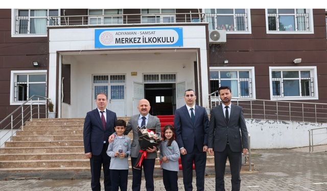 Vali Varol, Samsat Merkez İlkokulu öğrencileriyle buluştu