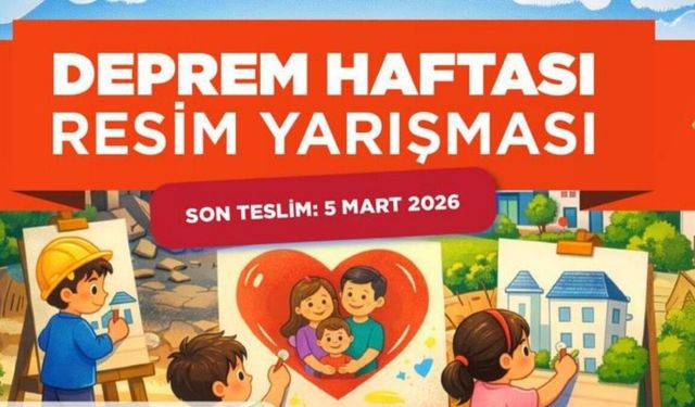 Adıyaman Belediyesi'nden Deprem Haftası kapsamında ödüllü resim yarışması