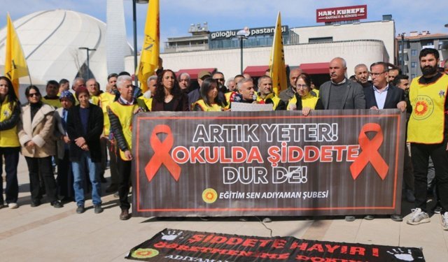 Eğitim-Sen Adıyaman Şubesi: 'Okullarda artan şiddetin sorumlusu önleyici adım atmayanlardır' - Videolu Haber