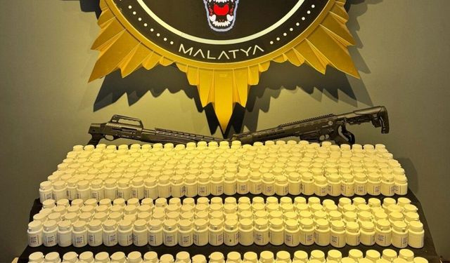 Malatya'da uyuşturucu ve silah operasyonu: 4 gözaltı