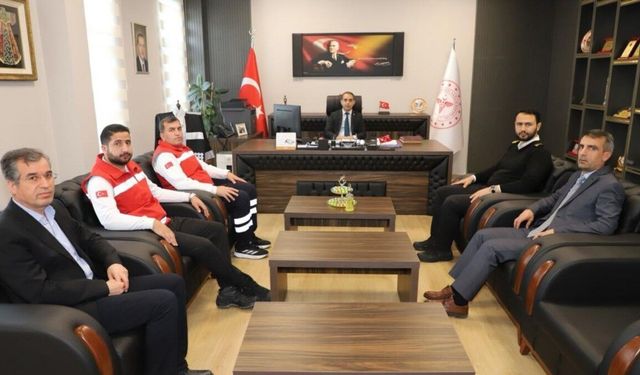 Adıyaman İl Sağlık Müdürlüğüne Malatya merkezli Hava Ambulans Ekibinden  ziyaret
