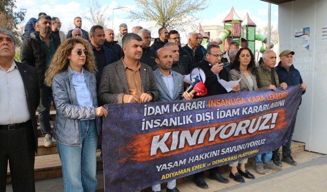 Adıyaman'da Emek ve Demokrasi Platformu'ndan İsrail'e tepki: 'İdam kararları yaşam hakkının açık ihlalidir' - Videolu Haber