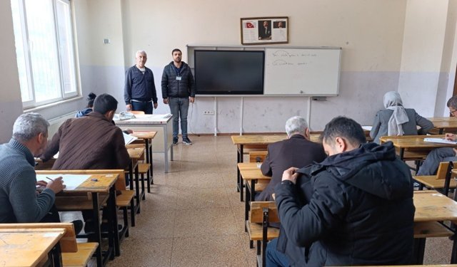 Adıyaman'da MTSK komisyon üyelerine hizmet içi eğitim sınavı tamamlandı