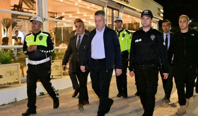 Emniyet Müdürü Arzum Nazman Gökkuşağı Caddesi'nde incelemelerde bulundu