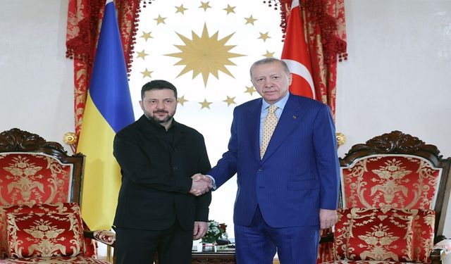 Cumhurbaşkanı Erdoğan İle Ukrayna Devlet Başkanı Zelenski İstanbul'da Biraraya Geldi