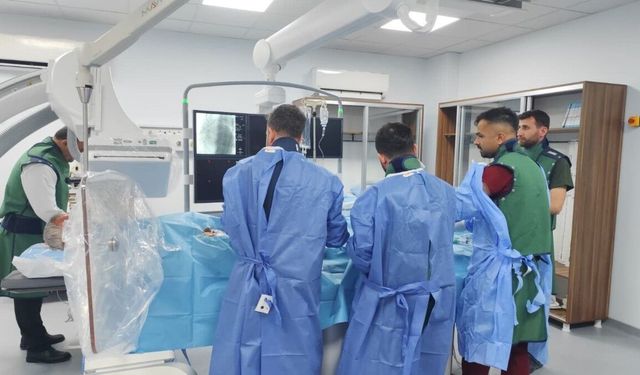 Kahta Devlet Hastanesi, anjiyo ünitesinde ilk müdahale başarıyla yapıldı