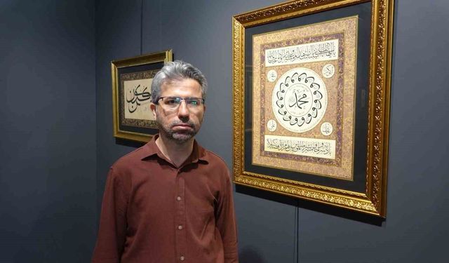 Adıyaman'da ebru sergisi açıldı