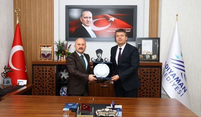 Aydın’a Atanan Vali Varol’dan Adıyaman Belediyesine Veda Ziyareti