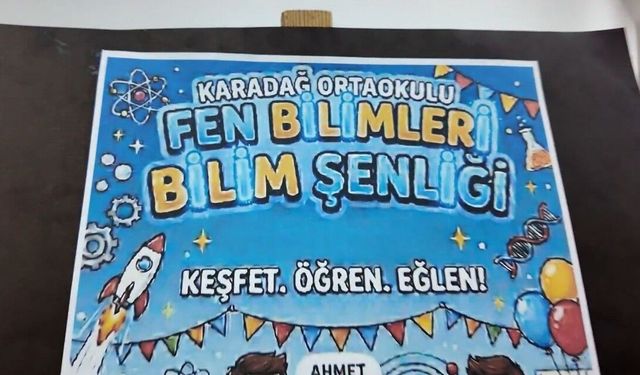 Karadağ Ortaokulu'nda Fen Bilimleri Bilim Şenliği düzenlendi - Videolu Haber