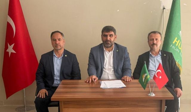 HÜDA PAR İlçe başkanı Abdurrahman Güneş geven tazeledi