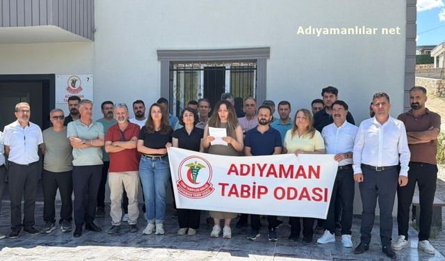 Adıyaman Tabip Odası'ndan Rahmi Koç'un Sözlerine Tepki