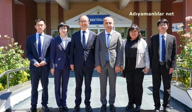 Çin heyetinden Adıyaman Üniversitesi'ne iş birliği ziyareti