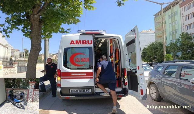 Adıyaman'da Devrilen Motosikletin Sürücüsü Yaralandı