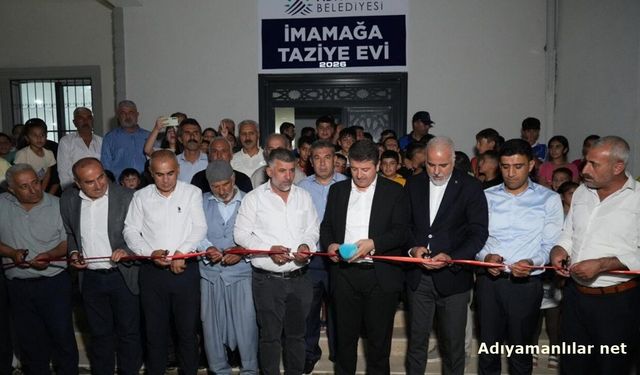 Adıyaman'da İmamağa Taziye Evi Vatandaşların Hizmetinde