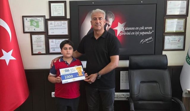 Kahtalı Öğrenciden Gazze'deki Çocuklara Anlamlı Destek