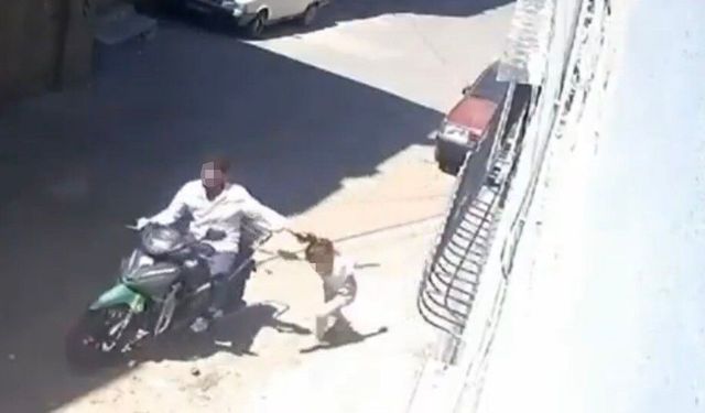 Küçük kızını darbedip motosikletle sürükleyen baba tutuklandı