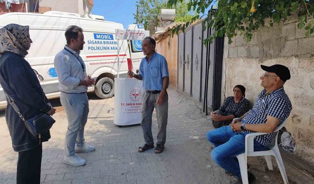 Mobil Sigara Bırakma Polikliniği Kahta'da Umut Oluyor