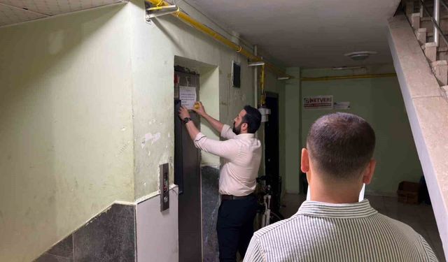 Siirt'te asansörler mercek altında: Riskli olanlar için yasal süreç başlatıldı