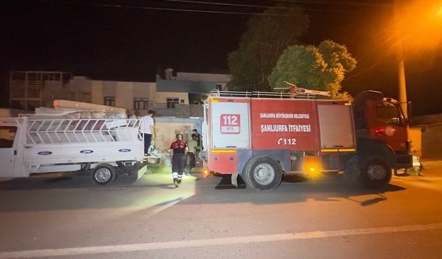 Ceylanpınar’da Ev Yangını Mahalle Sakinlerini Sokağa Çıkardı