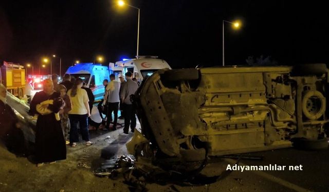 Düğün Dönüşü Takla Atan Araçta Aynı Aileden 6 Kişi Yaralandı