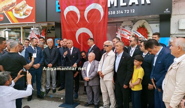 Kahta MHP  İlçe Başkanlığı Yeni Hizmet Binası Açıldı