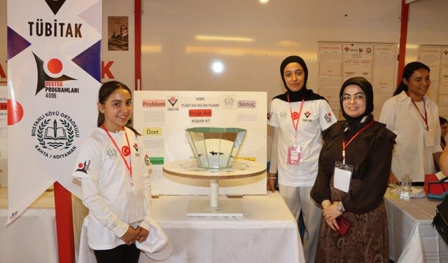 Kahta’da TÜBİTAK 4006-C Bilim Fuarı Açıldı