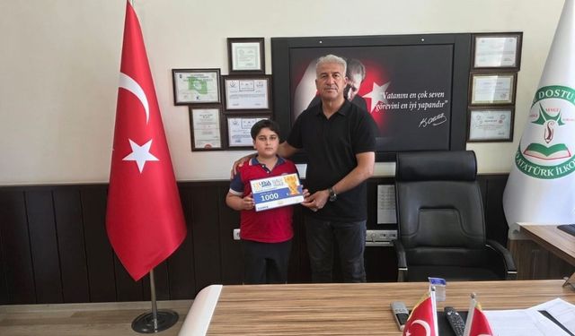 Kahtalı Öğrenciden Gazze'deki Çocuklara Anlamlı Destek
