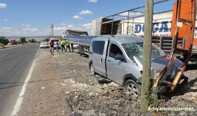 Kilis'te Ters Yönde İlerleyen Araç Kaza Yaptı, 1 Kişi Yaralandı