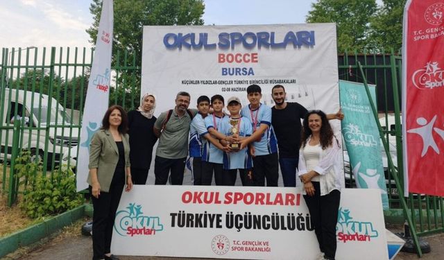 Körgüden Ortaokulu'ndan Bocce'de Türkiye üçüncülüğü