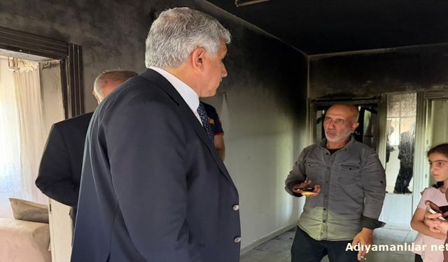 Başkan Hallaç'tan Yangınzede Aileye Destek