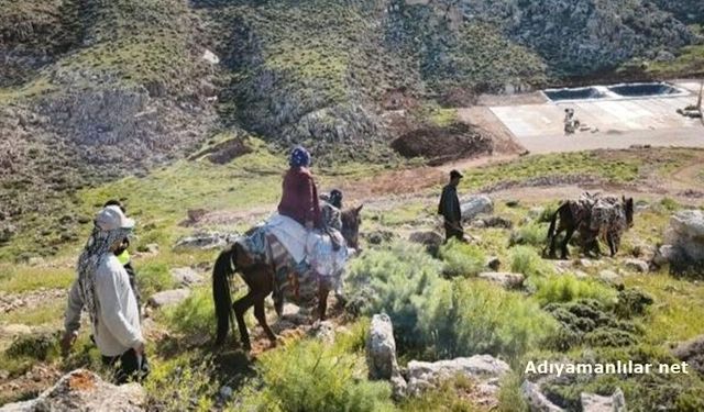 Siirt'te Kalp Krizi Geçiren Kadın Katırla Taşındı