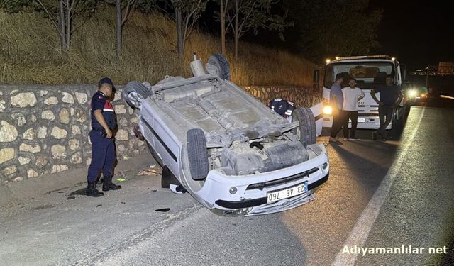 Adıyaman'da Beşpınar Yakınlarında Kaza 2 Kişi Yaralandı
