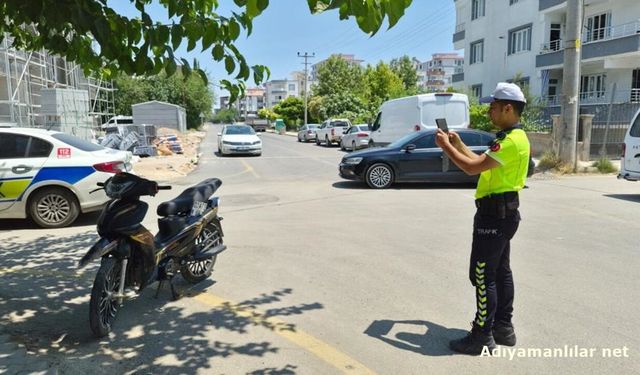 Adıyaman'da Kavşakta Motosiklet Kazası