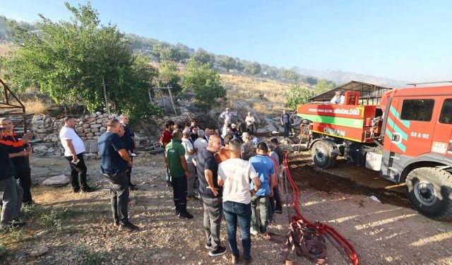 Adıyaman'da Orman Yangınına Helikopter Destekli Müdahale